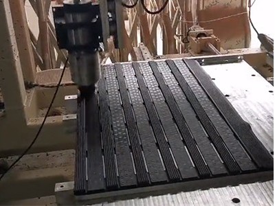 橡膠條刷3頭鉆孔植毛一體機(jī)